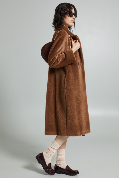 Long beaver coat Intrend