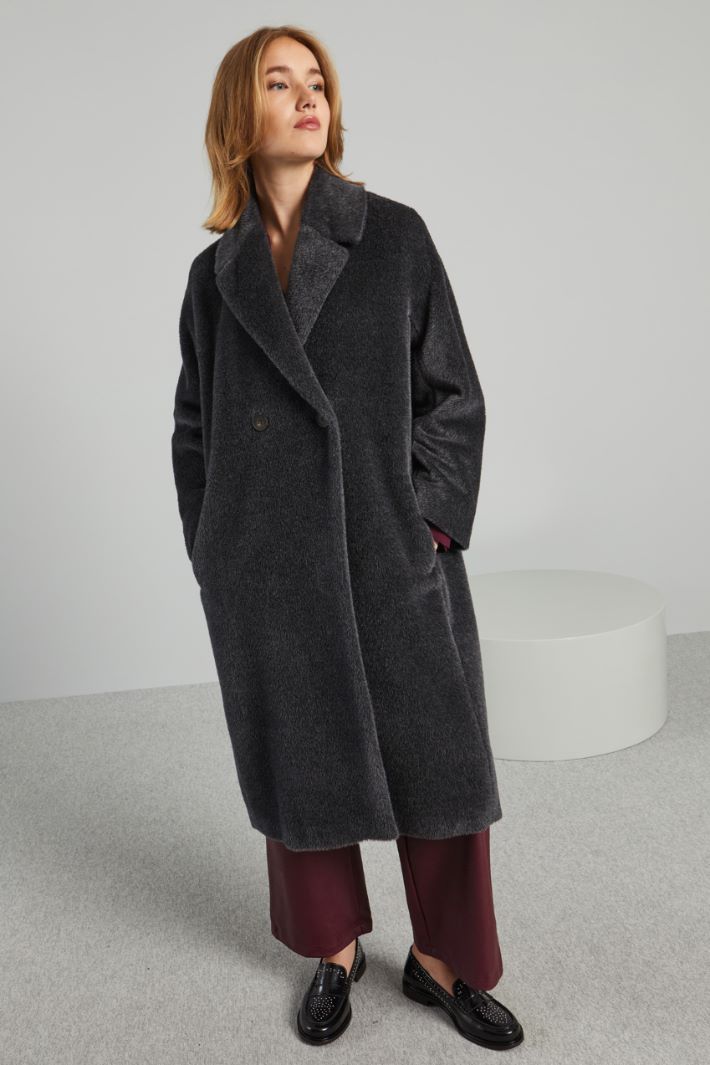 Long beaver coat Intrend - 3