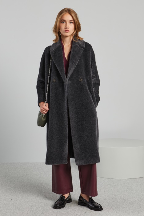 Long beaver coat Intrend