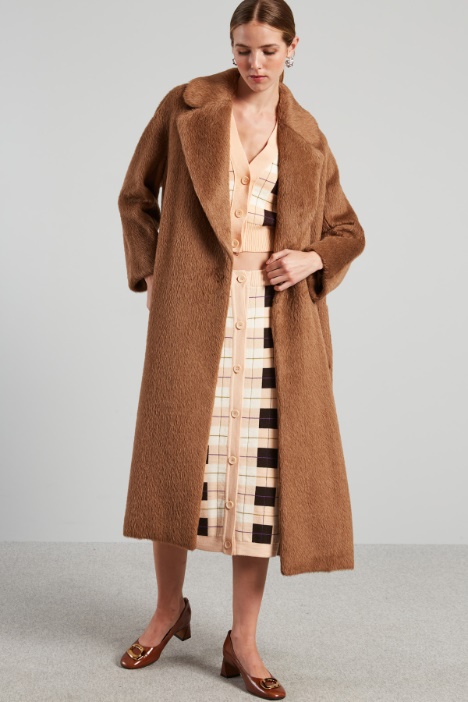 Belted alpaca coat Intrend