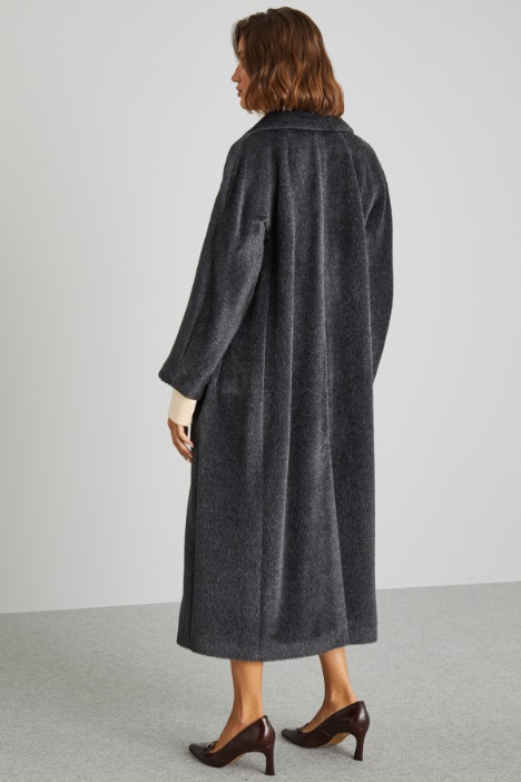 Cappotto in alpaca con cintura