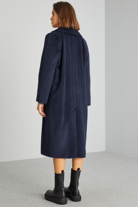 Cappotto lungo in beaver