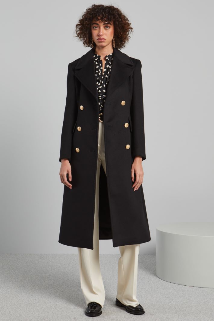 Coat with metal buttons Intrend - 3