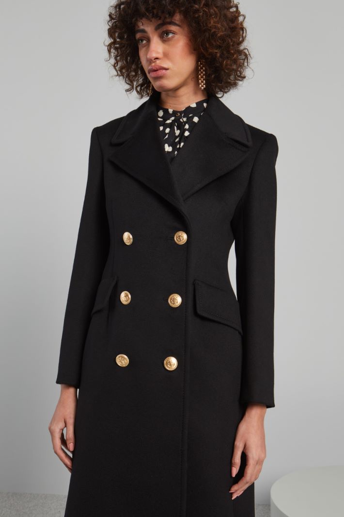 Coat with metal buttons Intrend - 4