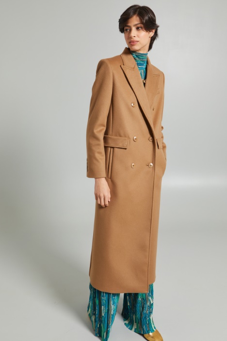 Cappotto doppiopetto in lana