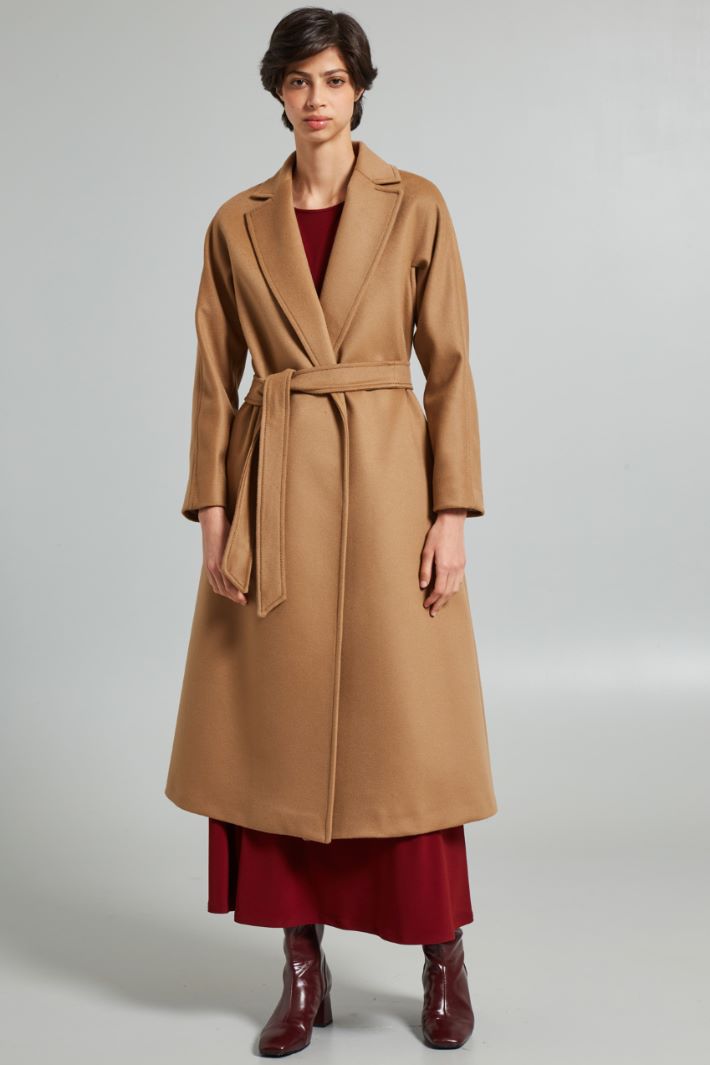 Wool coat with belt Intrend - 3