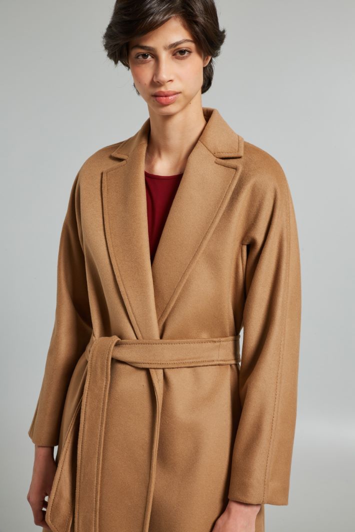 Wool coat with belt Intrend - 4