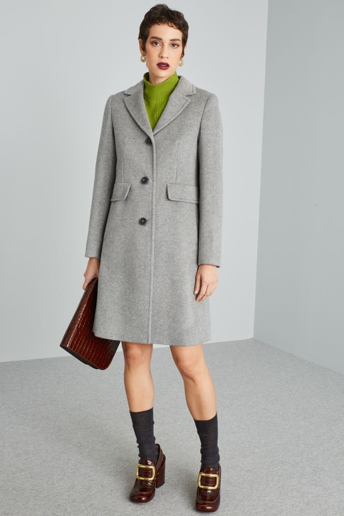 Coat with back slit Intrend - 3