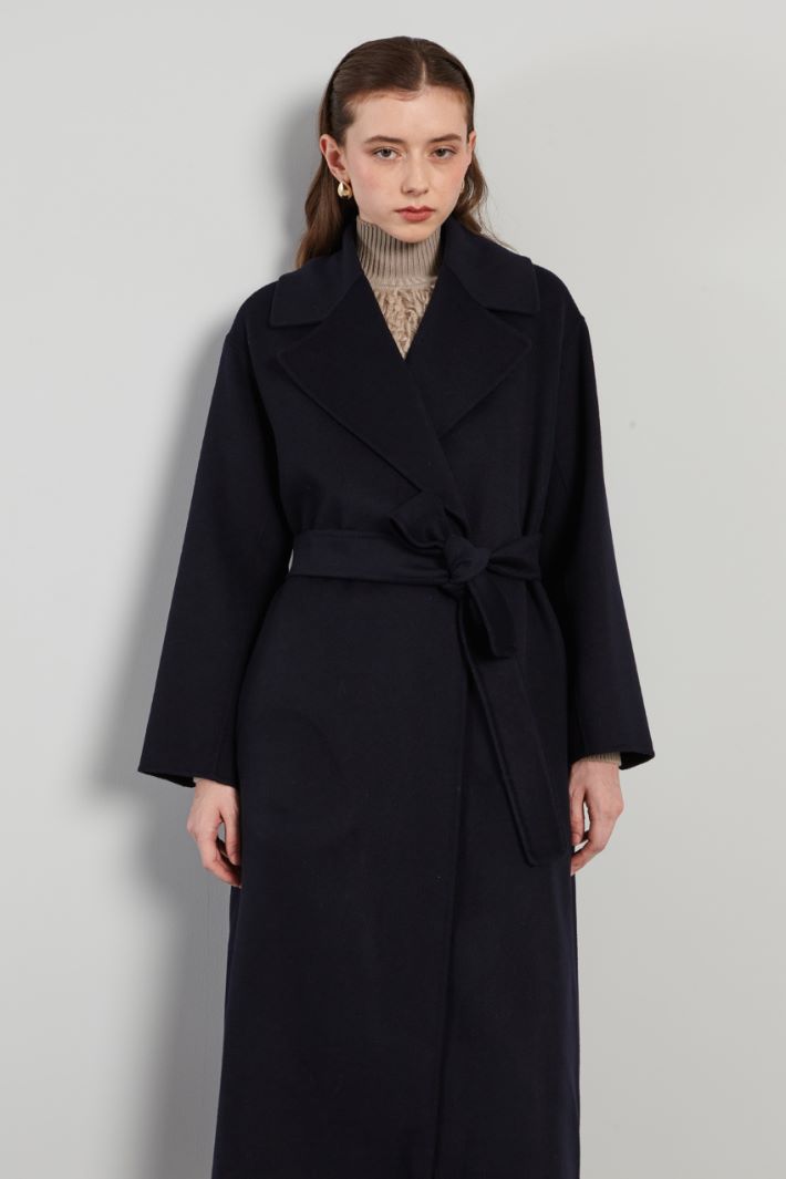 Long belted coat Intrend - 3