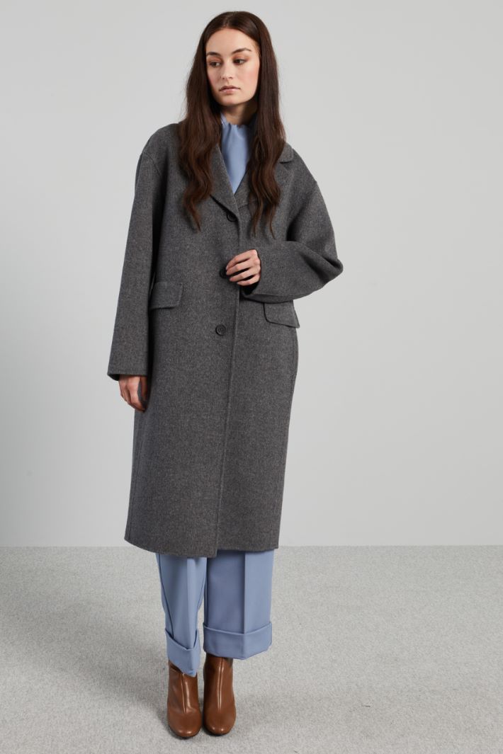 Single-breasted cloth coat Intrend - 3