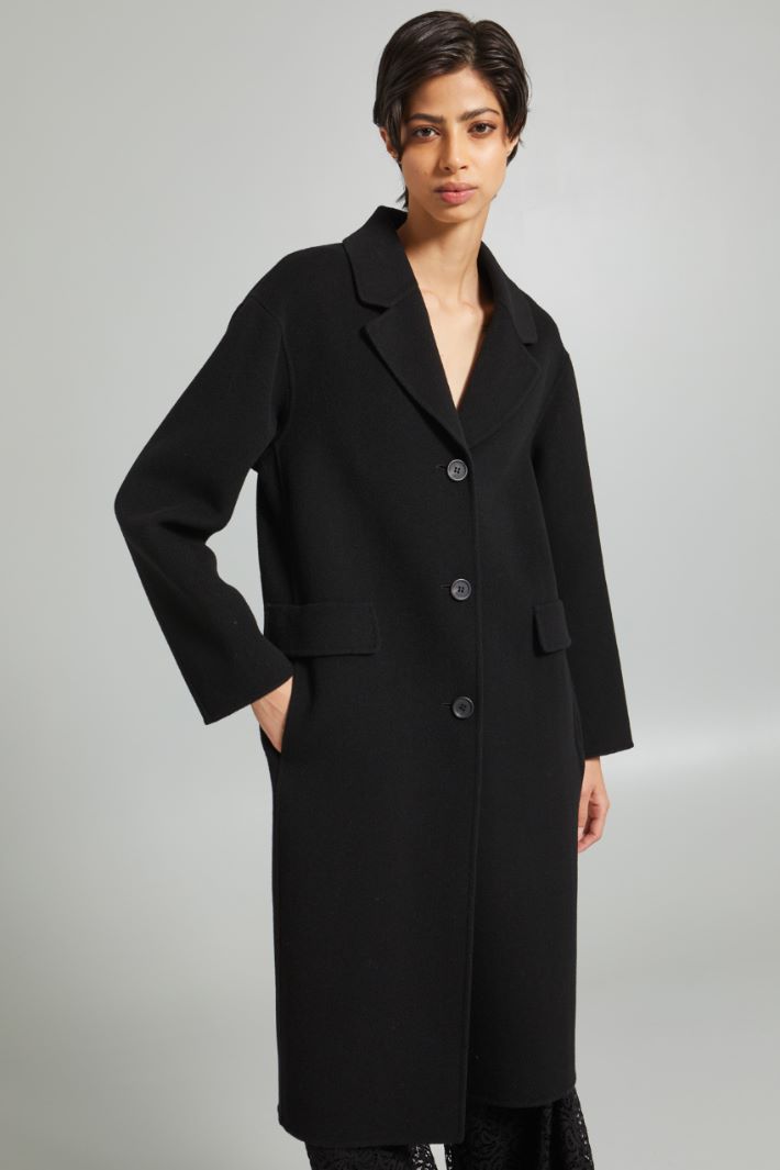 Single-breasted cloth coat Intrend - 3