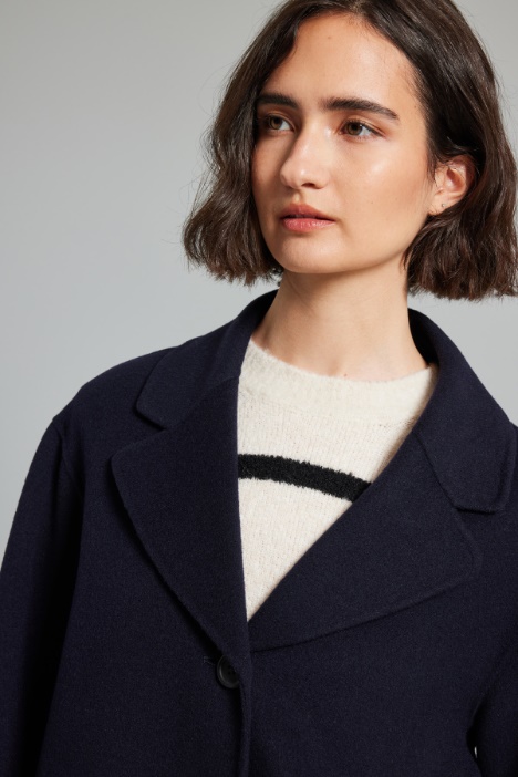 Cappotto monopetto in doppio