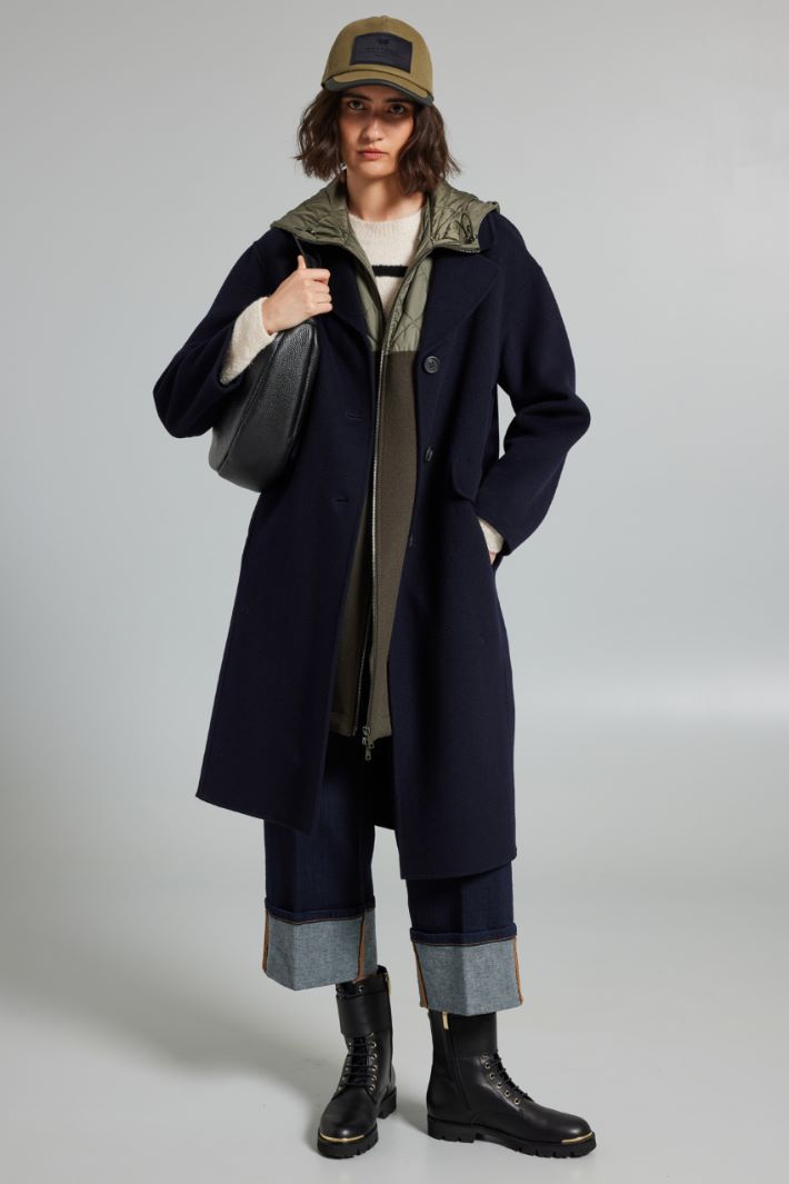 Single-breasted cloth coat Intrend