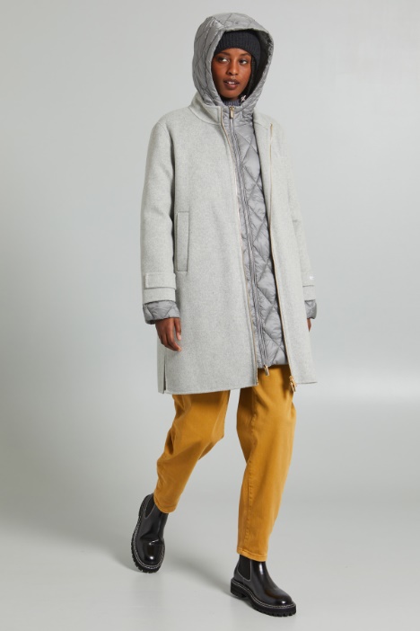 Two piece coat with puffer jacket Intrend