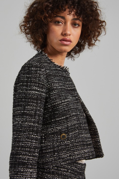 Giacca corta con finte tasche