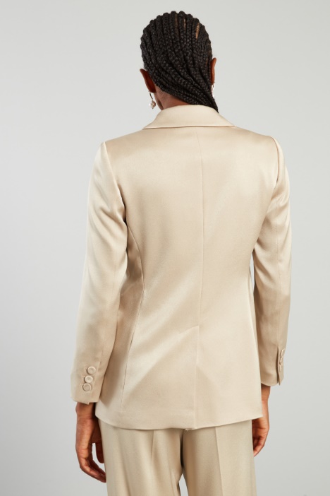 Blazer monopetto in raso