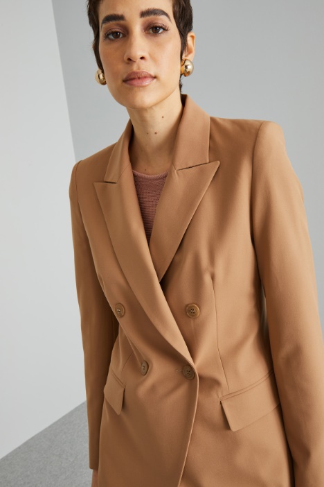 Blazer doppiopetto in tela
