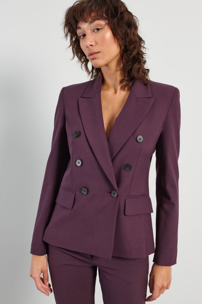 Wool twill blazer Intrend - 3