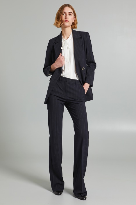 Pinstriped twill blazer Intrend