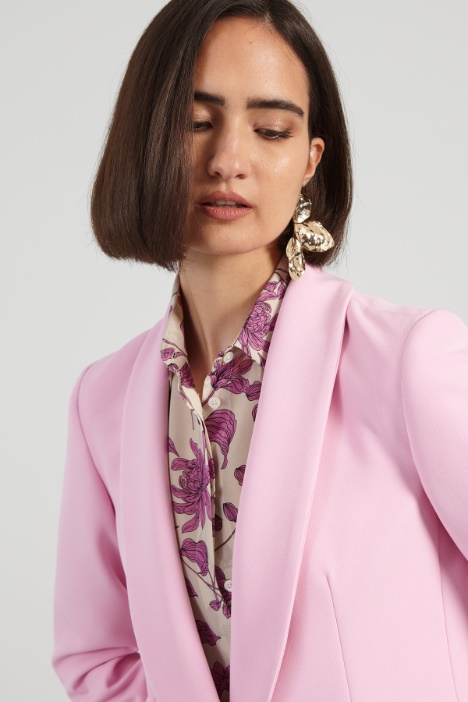 Blazer con cuello de chal