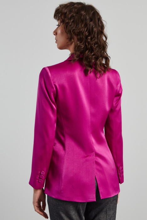 Blazer monopetto in raso