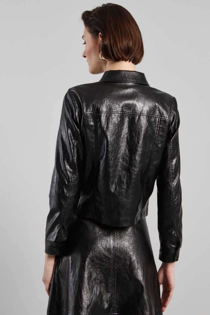 Short faux leather jacket Intrend - 2