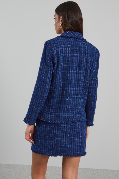 Blazer in tweed lamè