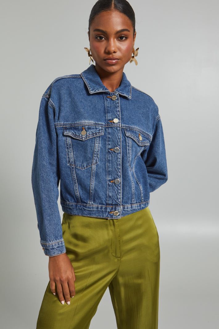 Short denim jacket Intrend - 3