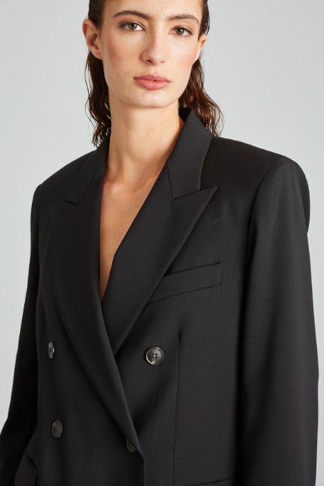 Blazer doppiopetto in tela