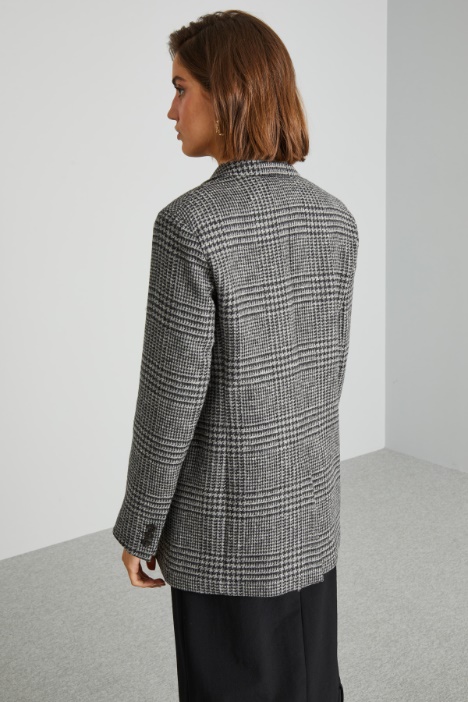 Blazer in stuoia di lana