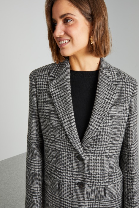 Blazer in stuoia di lana