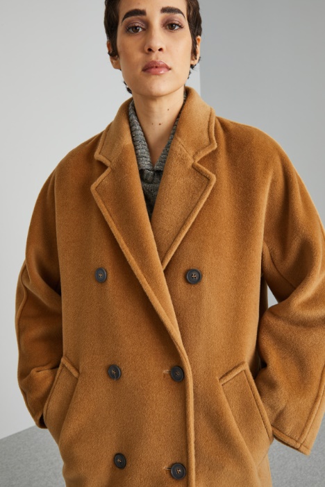 Caban in beaver di lana