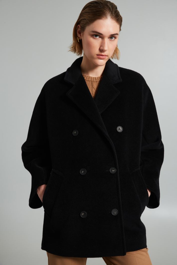 Wool beaver pea coat Intrend - 4