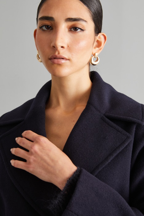 Caban doppiopetto in pura lana