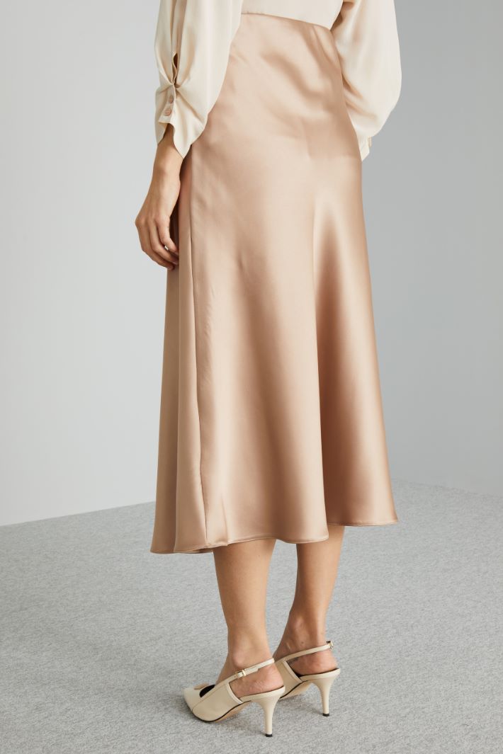 Fluid satin skirt Intrend - 3