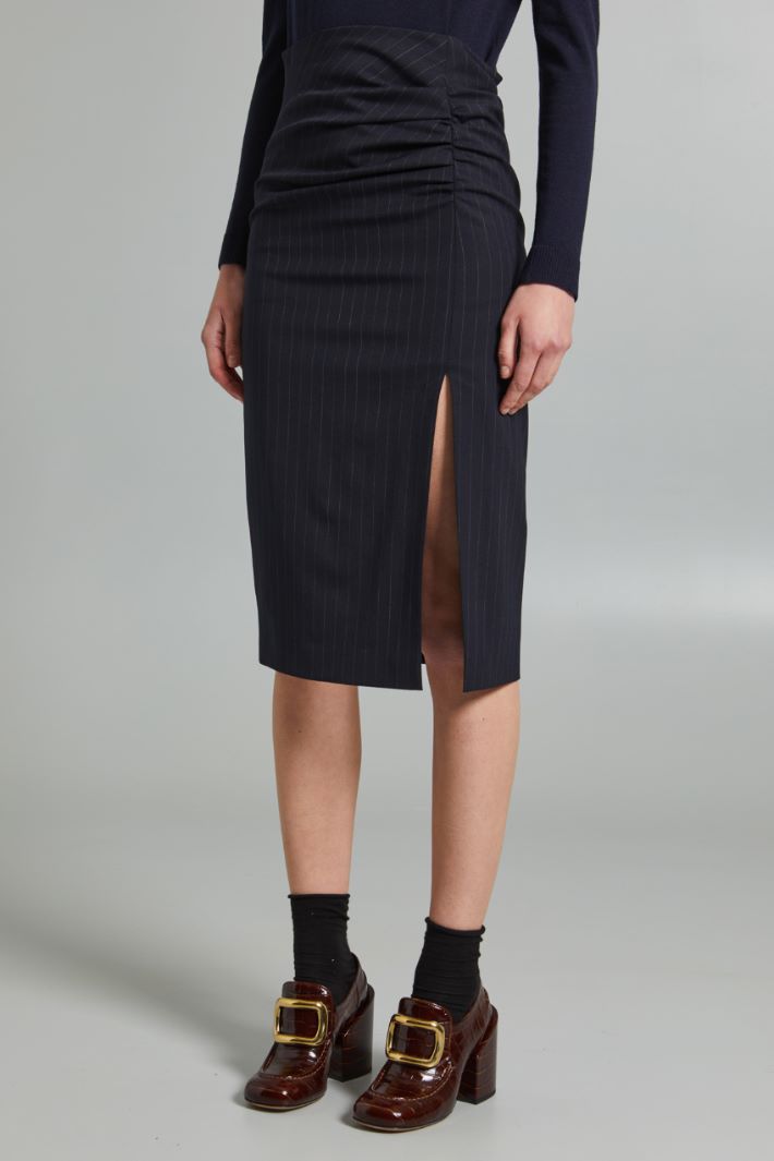 Slit-embellished pencil skirt Intrend - 3