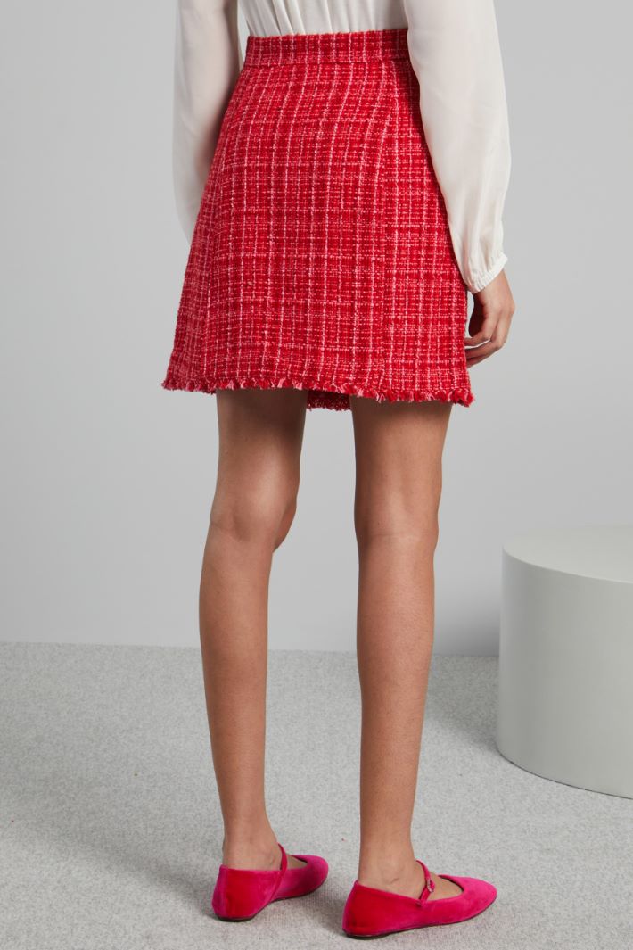 Short tweed lamé skirt Intrend - 2