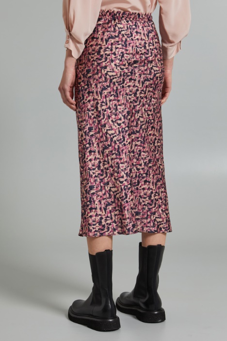 Gonna longuette in twill