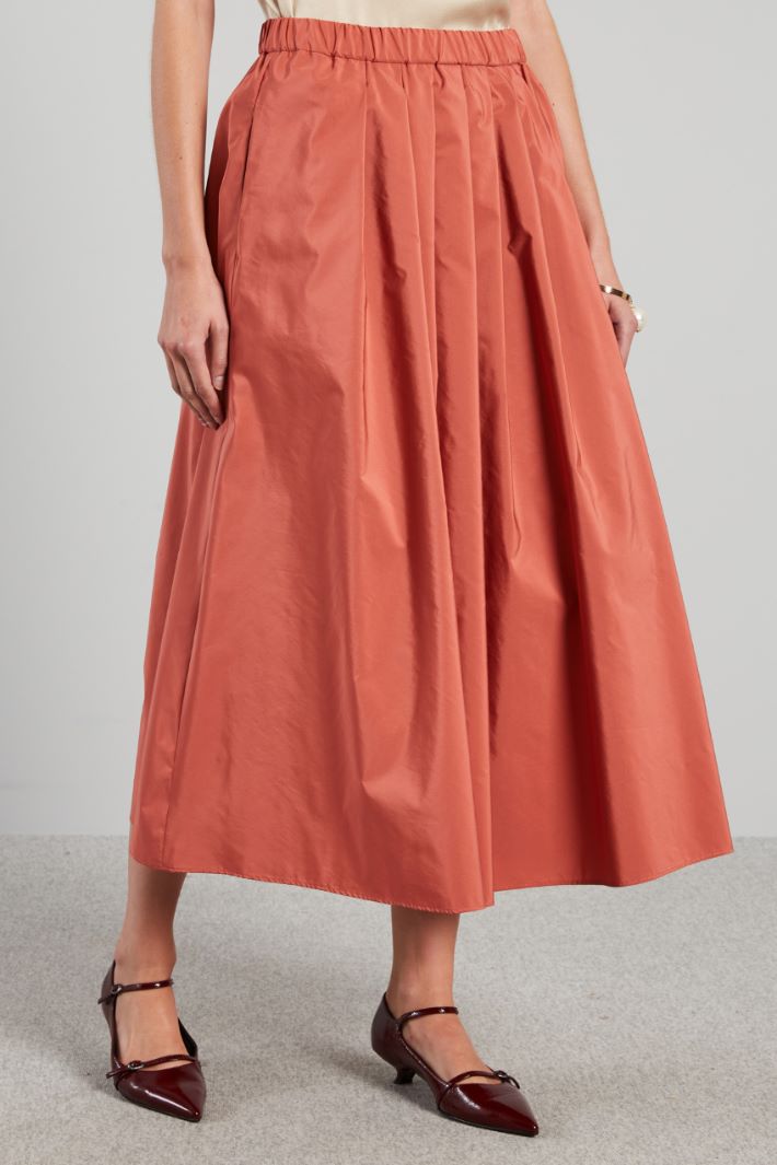 Full skirt in lamé taffeta Intrend - 3