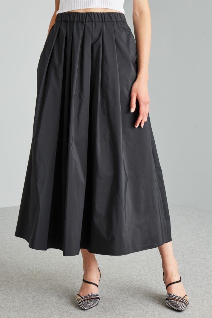 Full skirt in lamé taffeta Intrend - 3