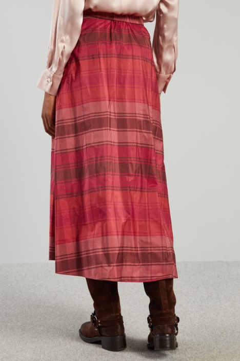 Gonna ampia in taffetà