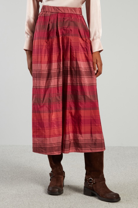 Gonna ampia in taffetà