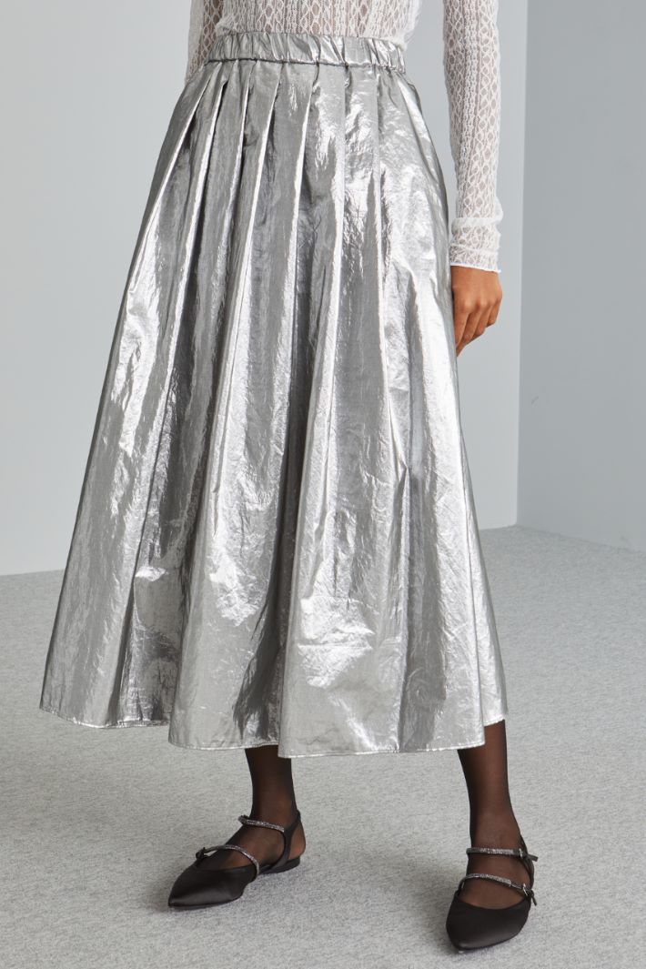 Full skirt in  lamé taffeta Intrend - 3