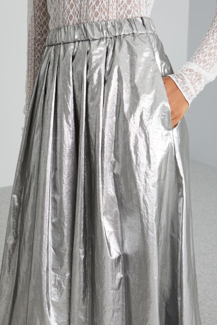 Full skirt in  lamé taffeta Intrend - 4