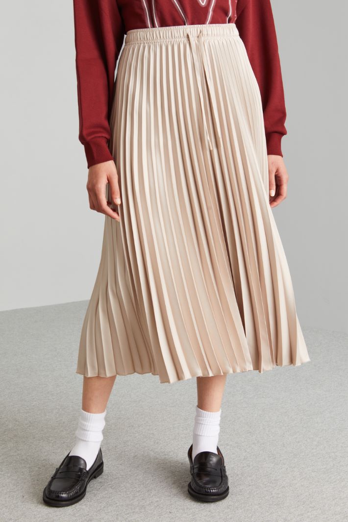 Pleated drawstring skirt Intrend - 3