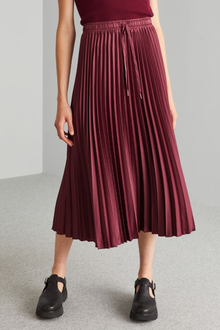 Pleated drawstring skirt Intrend - 3