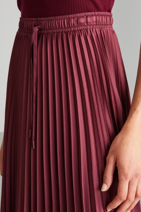 Gonna plissè con coulisse