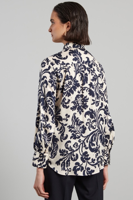 Camicia in viscosa cangiante