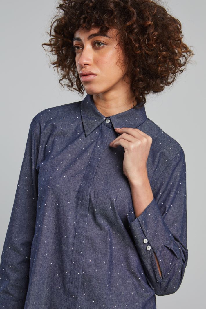 Rhinestone-embellished shirt Intrend - 4