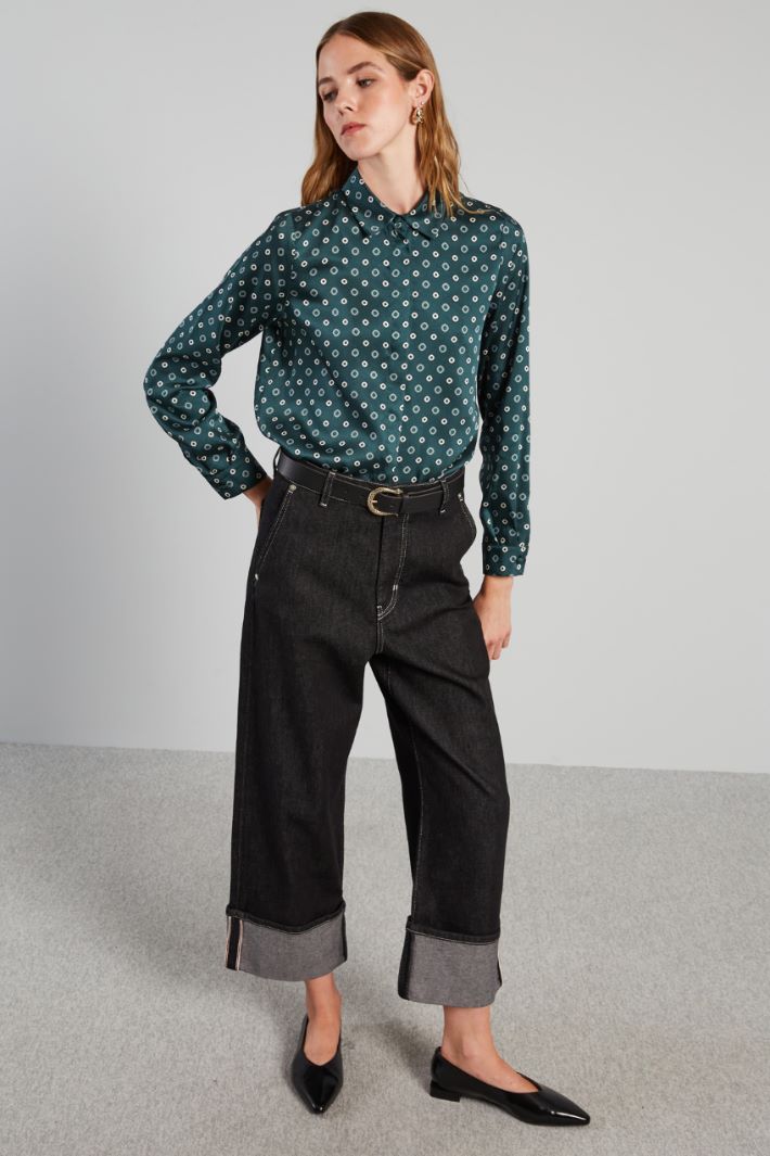 Print-adorned shirt Intrend